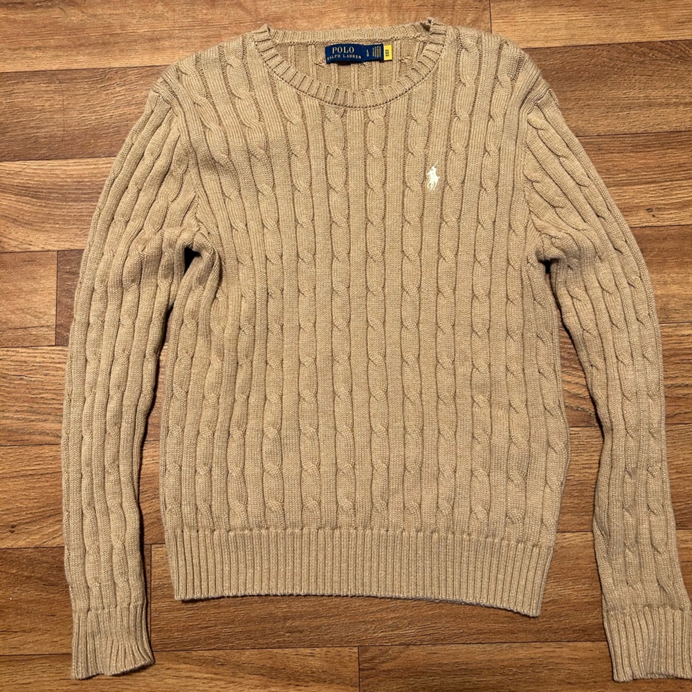 polo ralph lauren cable knit sweater